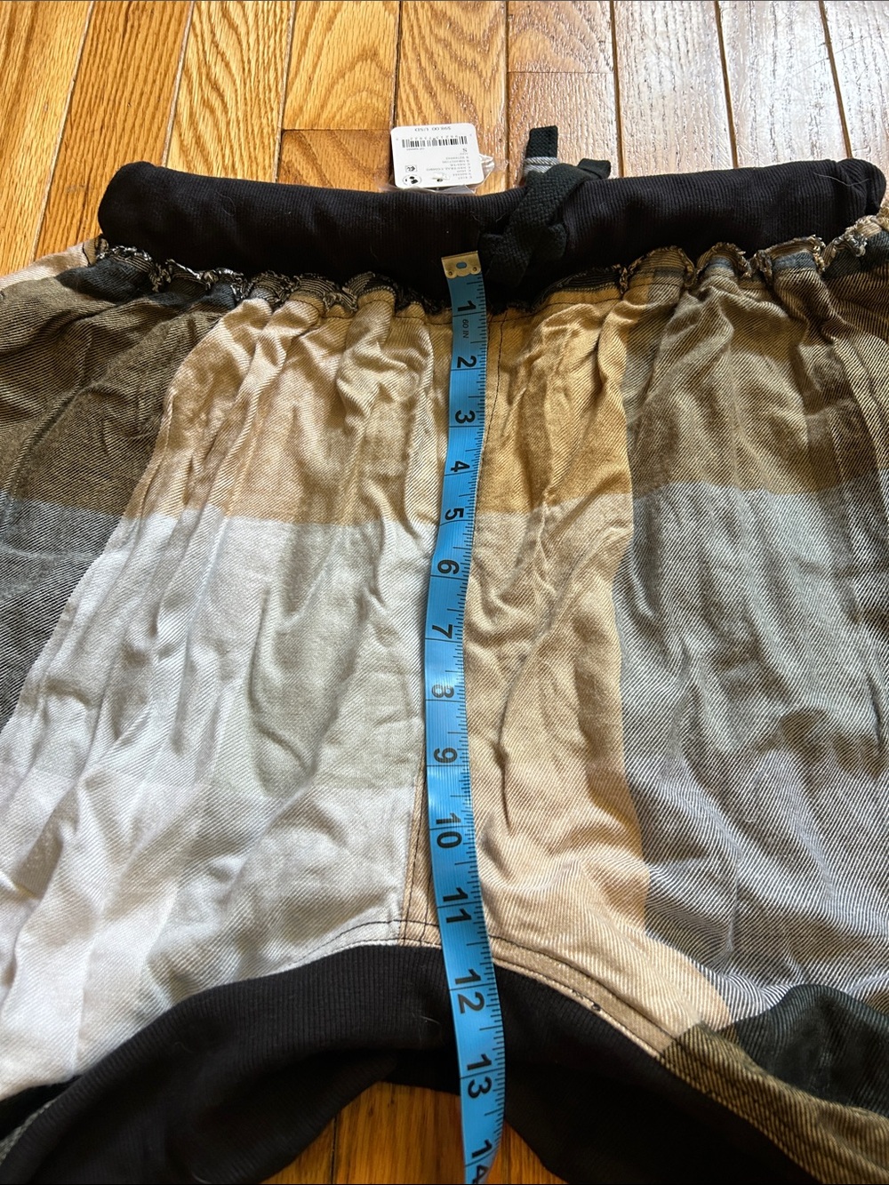 Free People Patchwork Joggers in Black, Gray & Cream NWTS - Picture 9 of 11